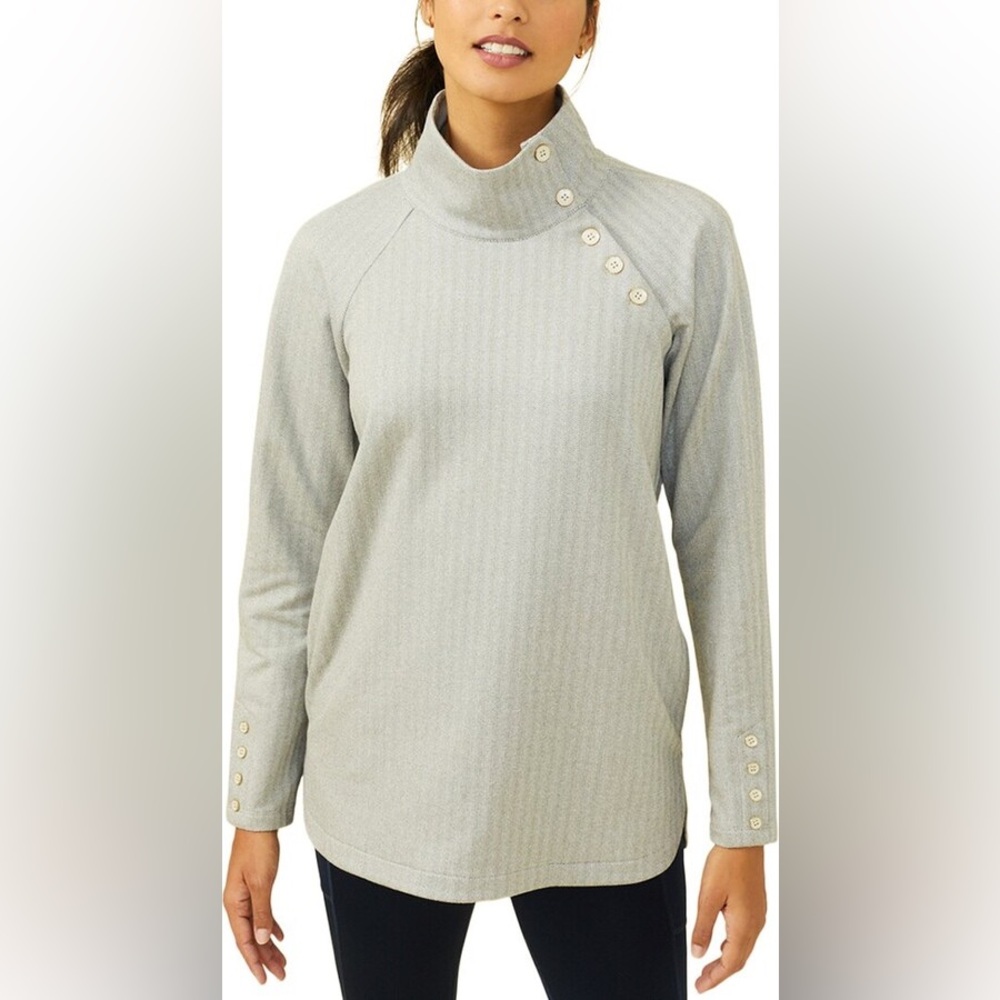 J. McLaughlin‎ Marisa Top Mock Neck Tunic Sweater